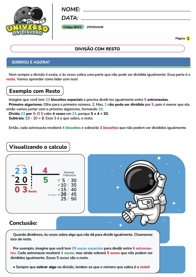 Atividades de Divisão