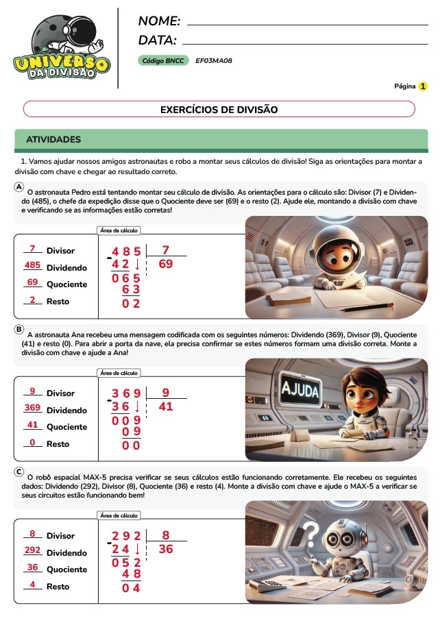 Atividades de Divisão