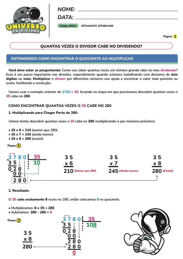 Atividades de Divisão