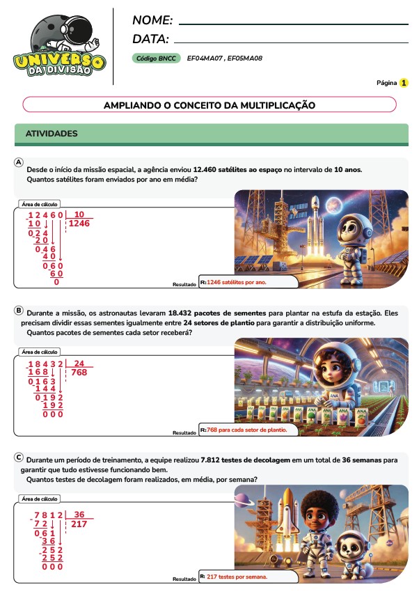 Atividades de Divisão